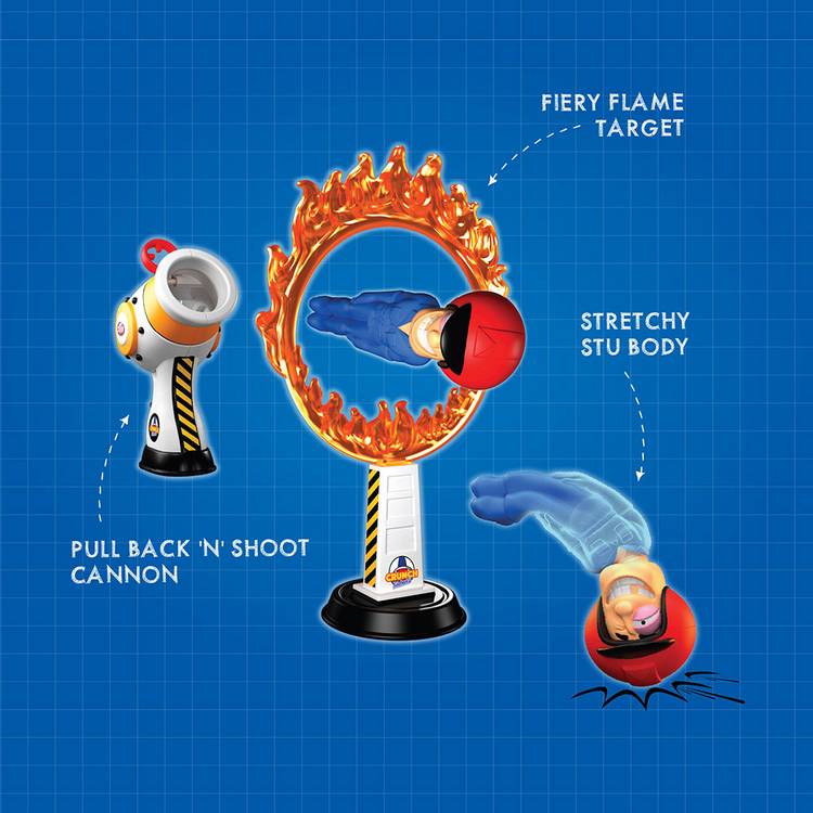 Stuntman Stu cannon blast playset - British product