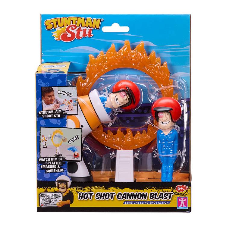 Stuntman Stu cannon blast playset - British product
