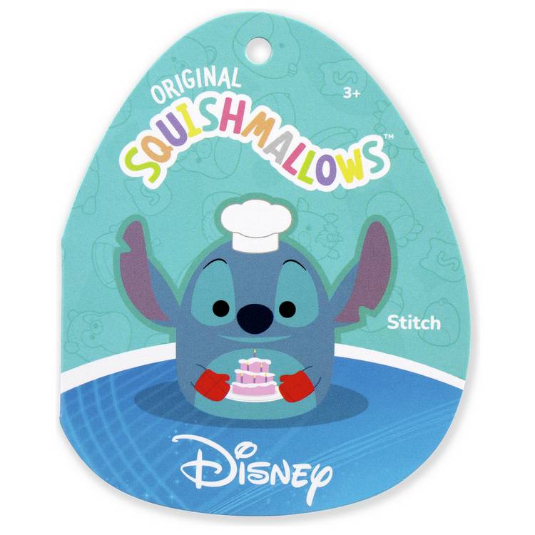 Squishmallows Disney Chef Stitch plush 8 inch, imported from the UK