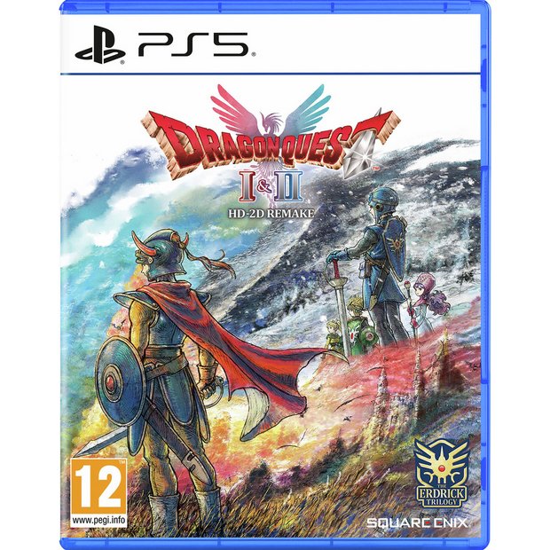 Dragon Quest I & II HD-2D Remake PS5 game cover - British product