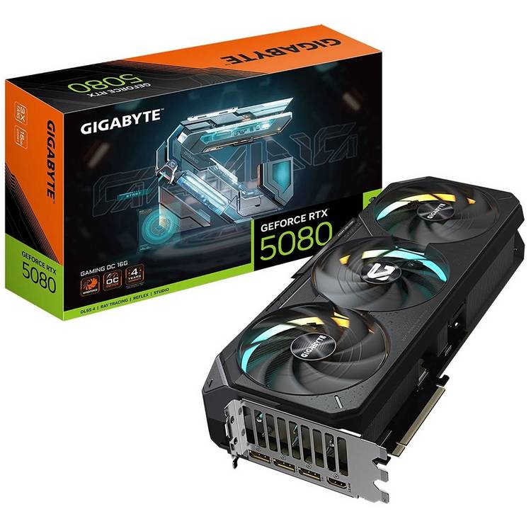 Gigabyte GeForce RTX 5080 GAMING OC 16GB graphics card, UK version