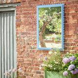Argos Habitat Blue 3mm Metal Frame Scalloped Wall Mirror - 98x69cm- Buy online at McGrocer