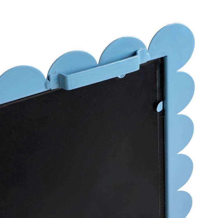 Habitat blue scalloped wall mirror 98x69cm (British brand)