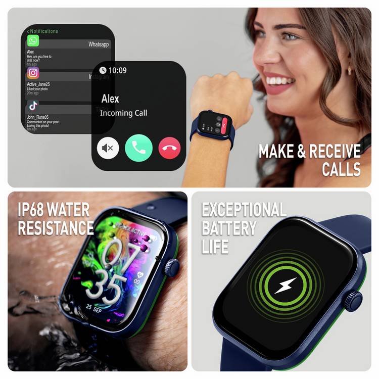 Reflex Active Spectra smart watch with Amoled display, imported from the UK