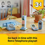 LEGO 3in1 Retro Telephone toy 383 pieces, imported from the UK