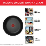 Tefal Ingenio 26cm aluminium wok, imported from the UK