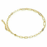 Swarovski Constella gold-tone plated link chain necklace, UK version