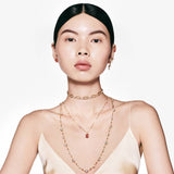 Swarovski Constella gold-tone plated link chain necklace, UK version