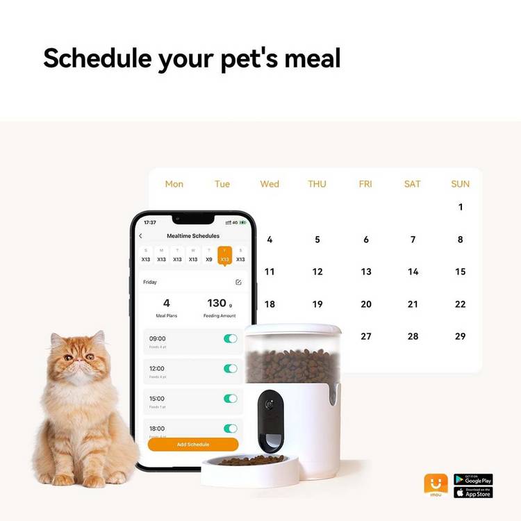 Imou PF1 pet feeder with camera 4L (British brand)