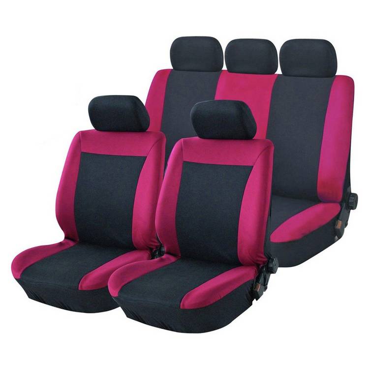 Streetwize red black interior car set 19-piece, imported from the UK