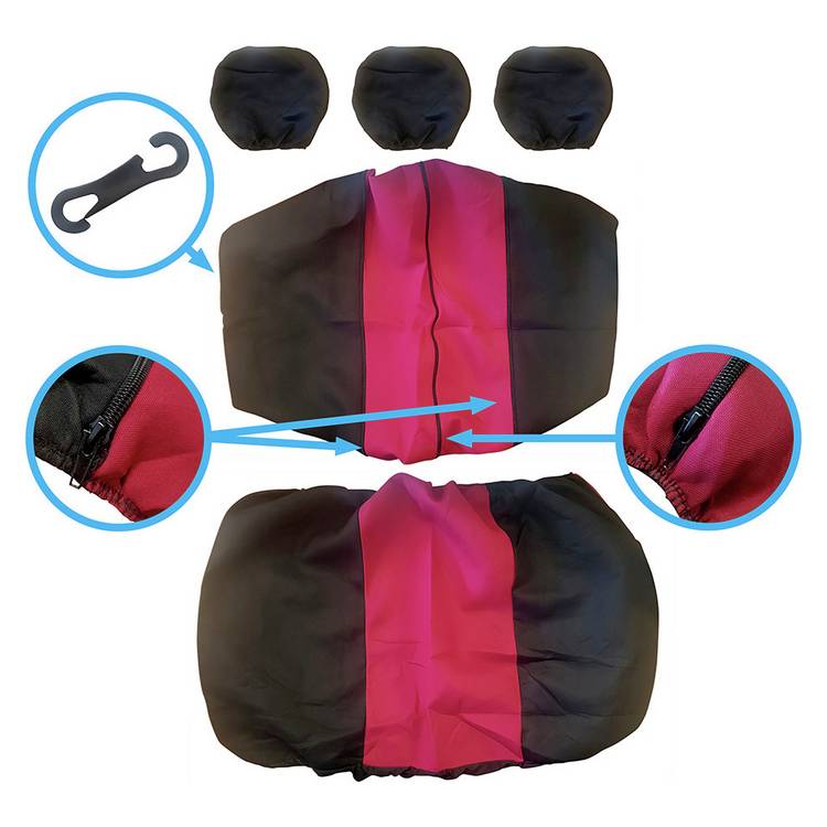 Streetwize red black interior car set 19-piece, imported from the UK