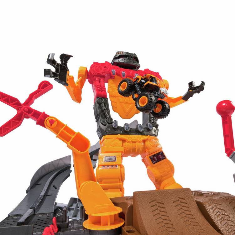 Monster Jam SmashBot playset with JCB Digatron lorry, imported from the UK