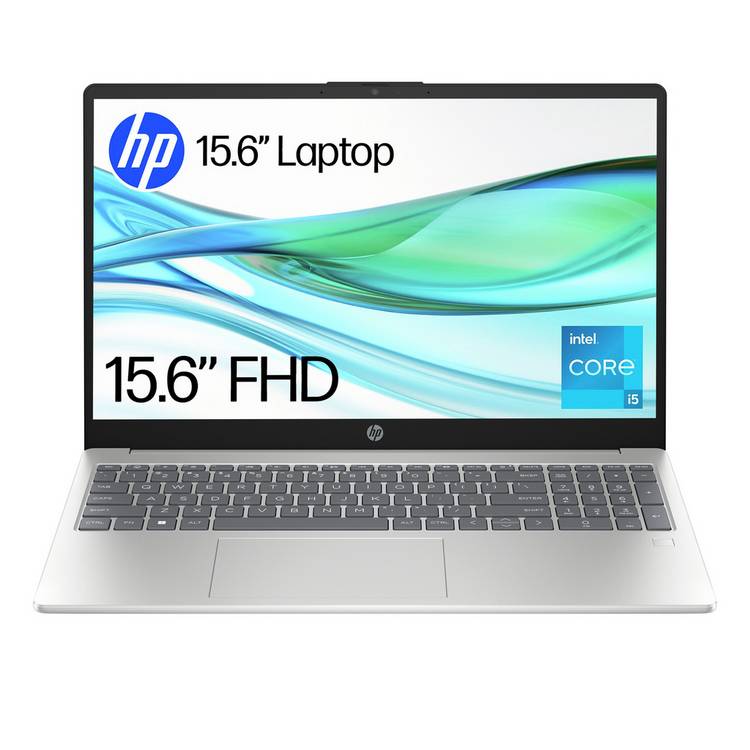 HP 15.6 Intel Core i5 laptop 16GB 512GB, UK version