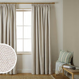 Habitat herringbone pencil pleat curtains cream 117x137cm - British product