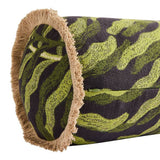 Habitat leaf jacquard bolster cushion 50x20, imported from the UK