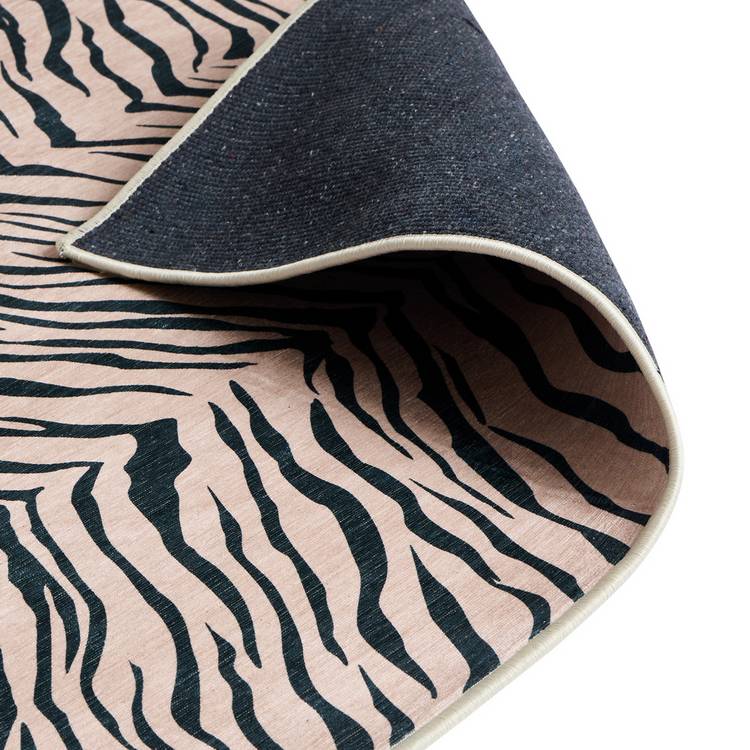 Argos Home zebra black flatweave rug 160x230cm (British brand)