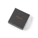 Radley sterling silver heart stud earrings with purple cubic zirconia - British product