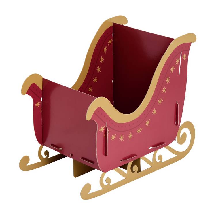 Argos Home multicoloured sleigh present holder (British brand)