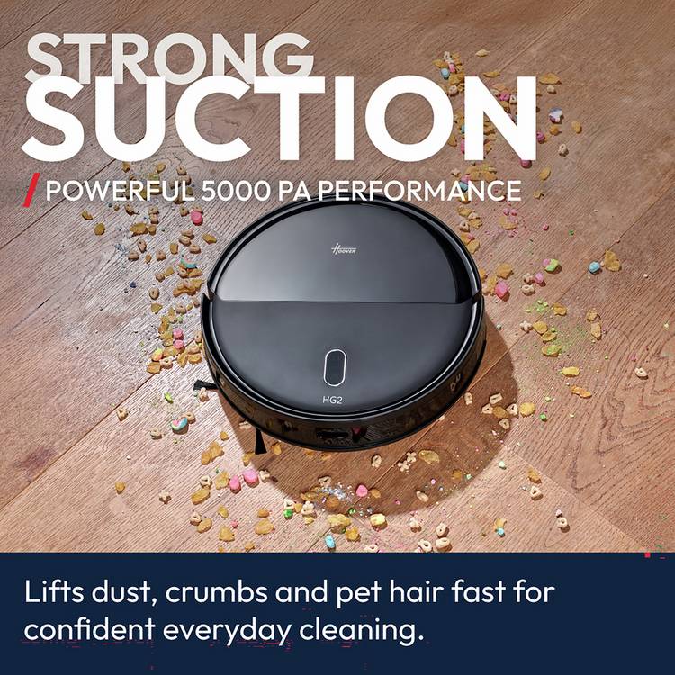 Hoover HG2 Hydro Turbo Slim robot vacuum cleaner with mopping (British brand)