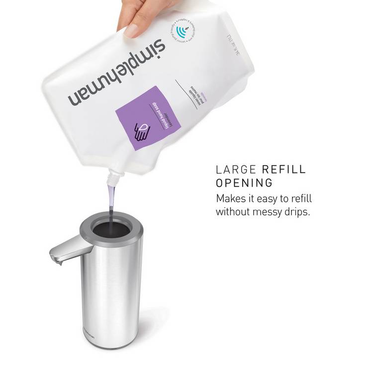 Simplehuman liquid sensor pump brushed stainless steel (British brand)