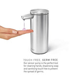 Simplehuman liquid sensor pump brushed stainless steel (British brand)