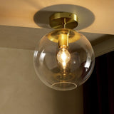 Habitat Coleman brass flush ceiling light, UK version