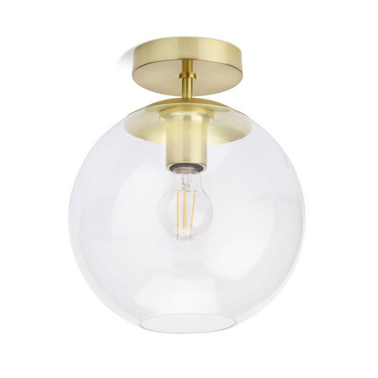 Habitat Coleman brass flush ceiling light, UK version