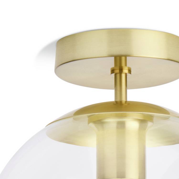 Habitat Coleman brass flush ceiling light, UK version