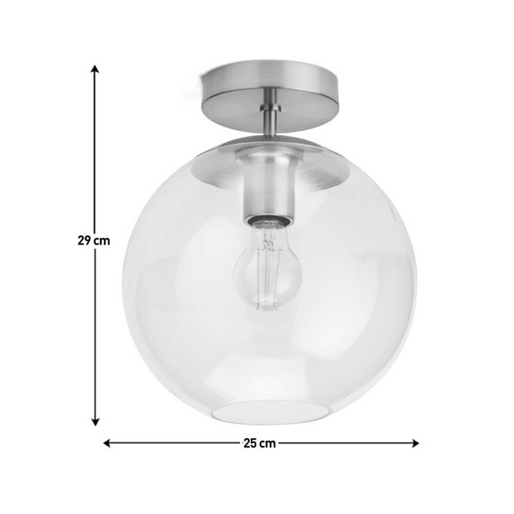 Habitat Coleman brass flush ceiling light, UK version