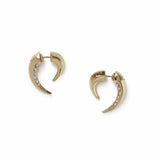 Argos Freedom Yellow Gold Crystal Spike Half Hoop Earrings- Buy online at McGrocer