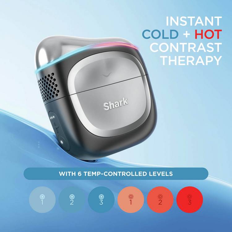 Shark DePuffi contrast therapy sculpting tool warm black, imported from the UK