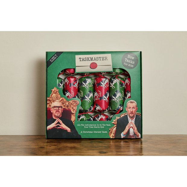 Puzzle Post Taskmaster Christmas crackers set of 6 (British brand)