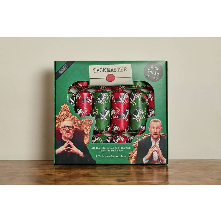 Puzzle Post Taskmaster Christmas crackers set of 6 (British brand)