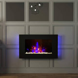 Be Modern Azonto wall hung electric fire Black Glass 900mm (British brand)