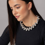 Freedom silver-tone chunky ball necklace 45cm, UK version