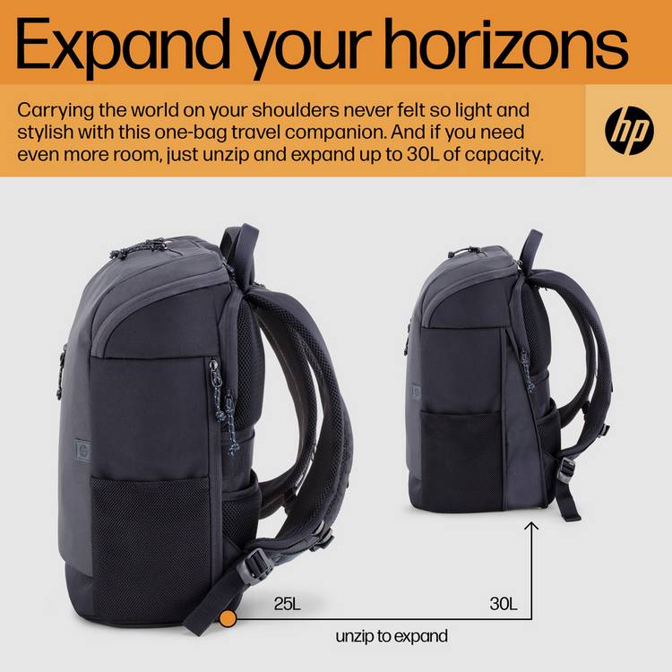 HP Travel laptop backpack 15.6 inch iron grey (British brand)