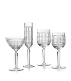 Ralph Lauren Home Hudson Plaid martini glass, imported from the UK