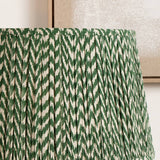 Pacific green mushroom pleat lampshade 30cm - British product