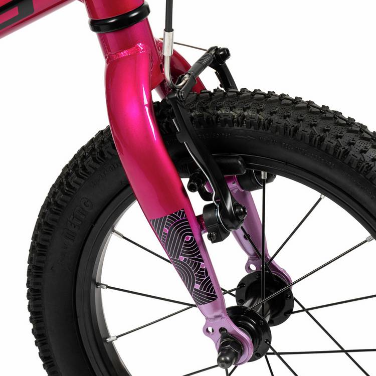 Huffy kids beginner bike pink 14 inch, imported from the UK