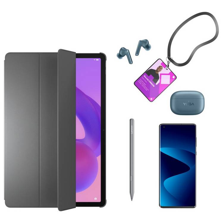 Lenovo grey folio case for 12.7 inch tablet (British brand)