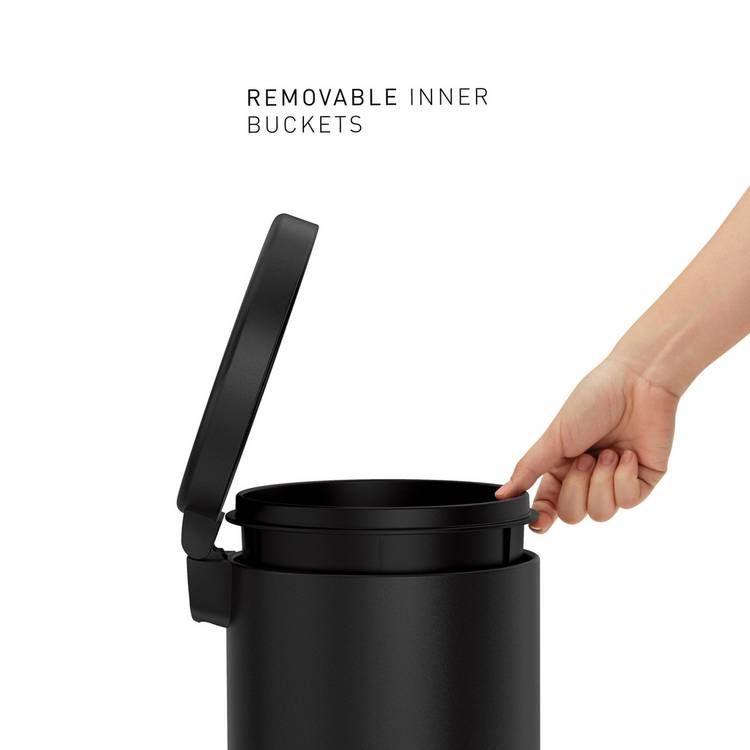 Simplehuman pedal bin black 4.5L (British brand)