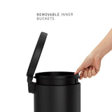 Simplehuman pedal bin black 4.5L (British brand)
