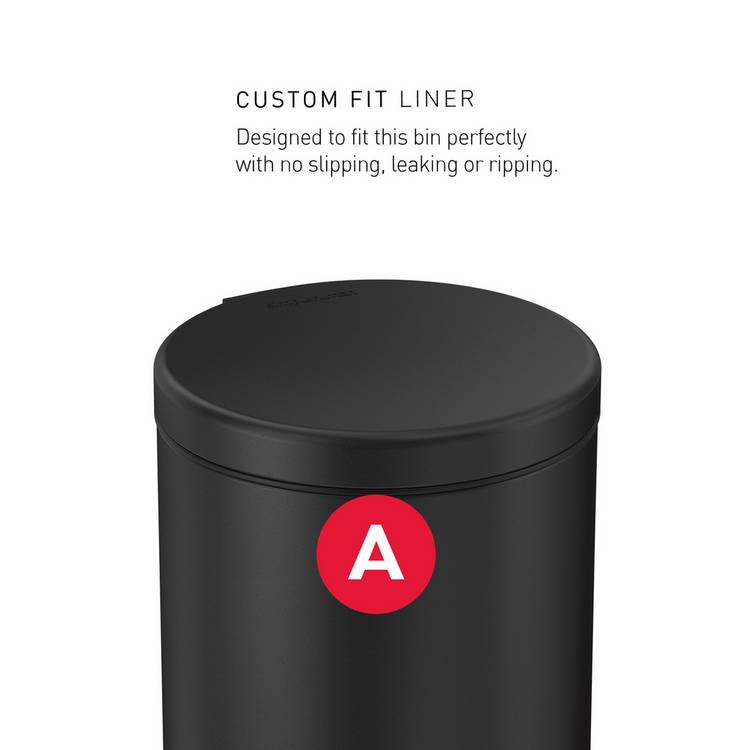 Simplehuman pedal bin black 4.5L (British brand)