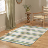 Argos Habitat Stripe Green Flatweave Rug 120x170cm- Buy online at McGrocer