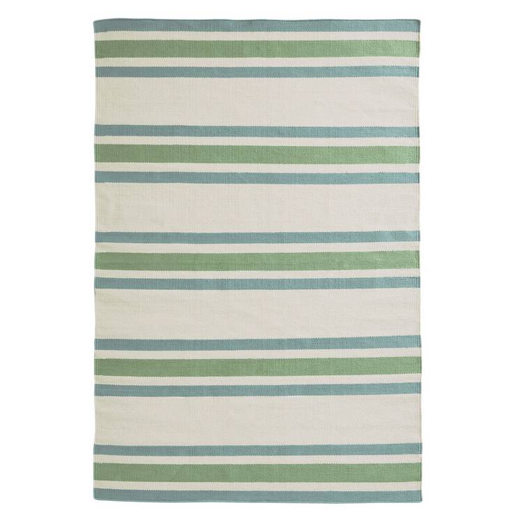 Habitat flatweave rug stripe green 120x170cm, UK version