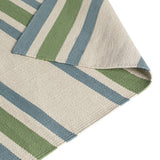 Habitat flatweave rug stripe green 120x170cm, UK version