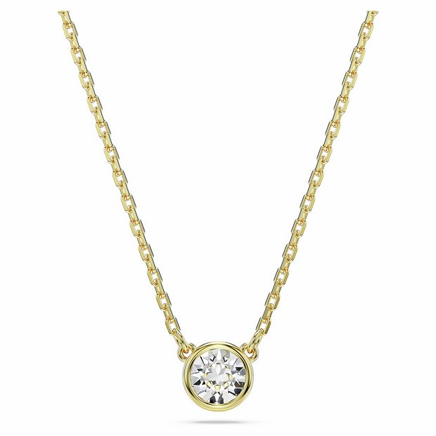 Swarovski gold-tone plated pendant necklace 38cm, imported from the UK