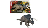 Argos Mattel Jurassic World Rebirth Wild Roar Nasutoceratops Dinosaur Toy with Tail-Controlled Attack and Sound, 12-inch- Buy online at McGrocer