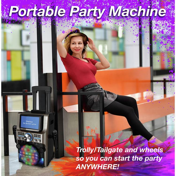 Easy Karaoke EKS300 ultimate Bluetooth karaoke machine - British product