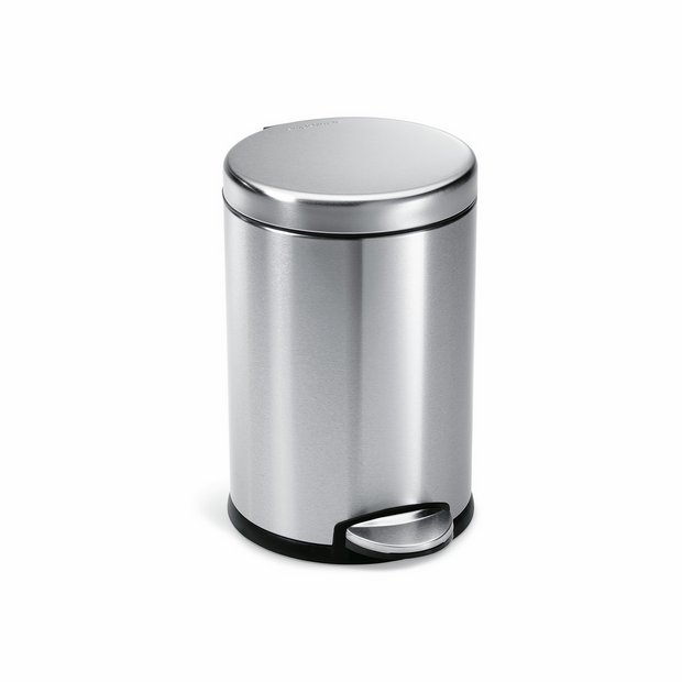 Simplehuman round pedal bin 4.5L, UK version